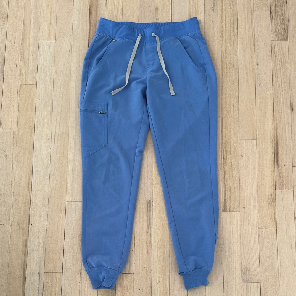 Figs Womens Zamora Jogger Scrub Pants, Cell Blue, XS